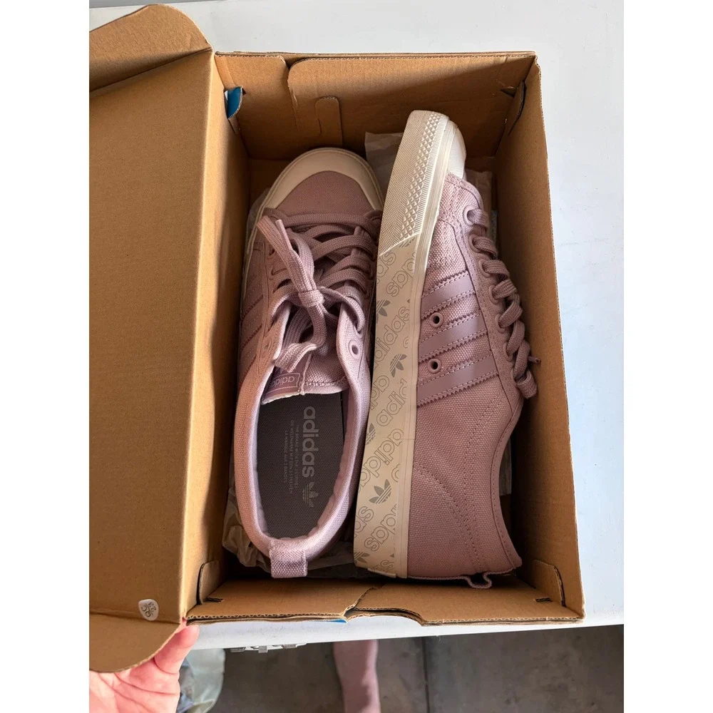 Adidas Originals Nizza W Soft Vision Purple Canvas Sneakers EE5614 Womens 10.5
